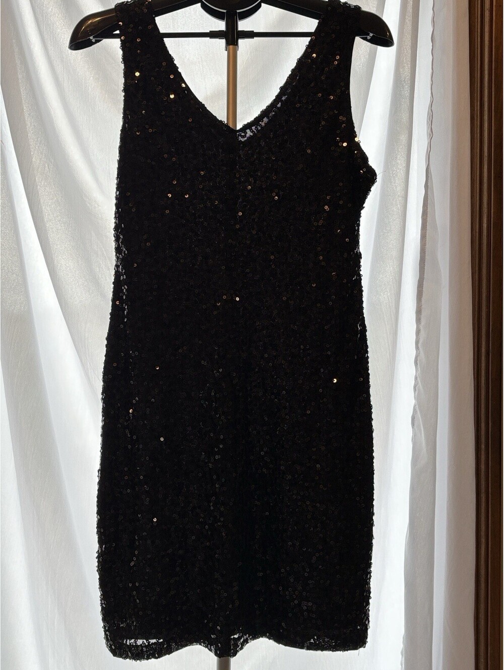 BLACK SEQUENCE DRESS Size XL